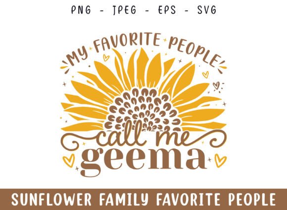 Favorite People Call Geema Sunflower SVG Review