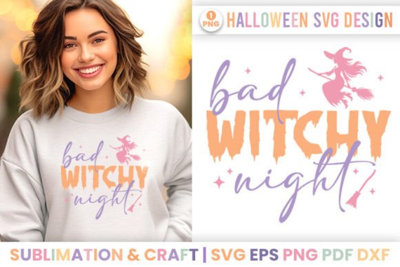 Halloween Sublimation Bad Witchy Night Review