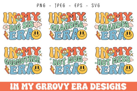 In My Groovy Era Retro Family Svg Design Review