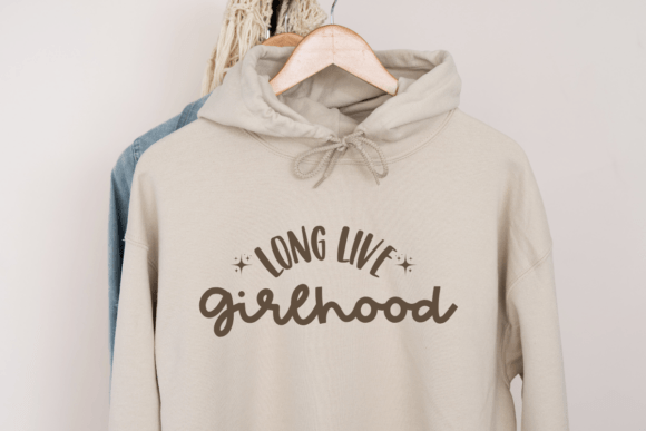 Long Live Girlhood SVG,Minimal Retro