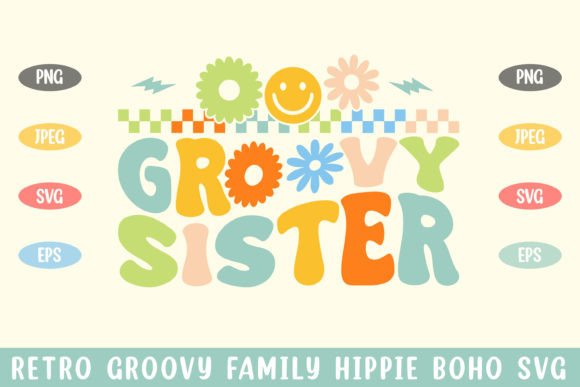 Retro Groovy Sister Hippie Boho Svg Review